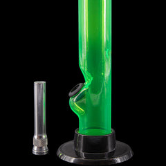 JM Enterprises 6" Acrylic Straight Tube Bong - Multiple Colors - Discreet Smoker