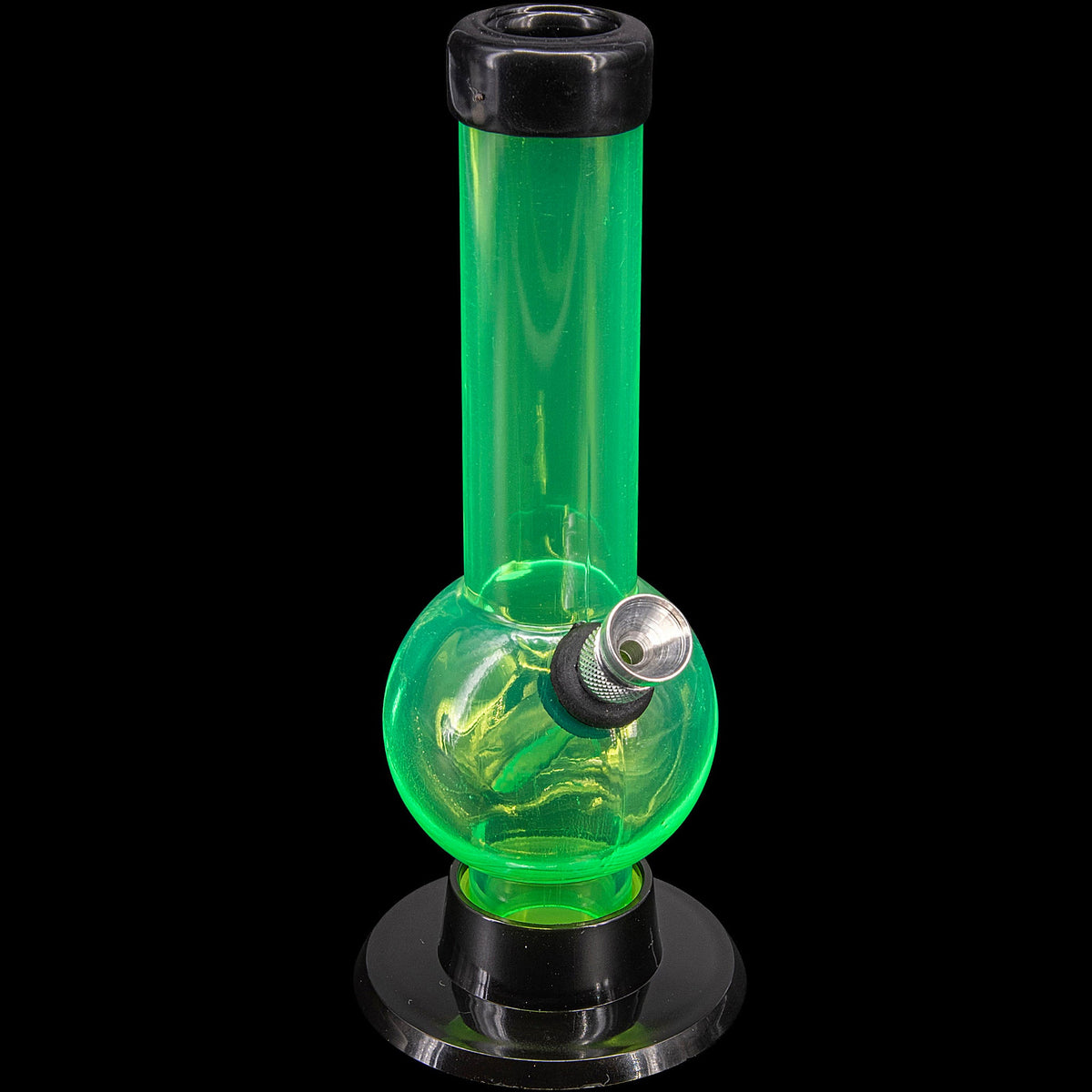 JM Enterprises 6" Acrylic Bubble Bong - Multiple Colors - Discreet Smoker