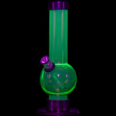 JM Enterprises 6" Acrylic Bubble Bong - Multiple Colors - Discreet Smoker