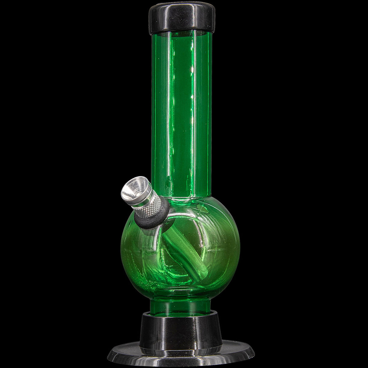 JM Enterprises 6" Acrylic Bubble Bong - Multiple Colors - Discreet Smoker