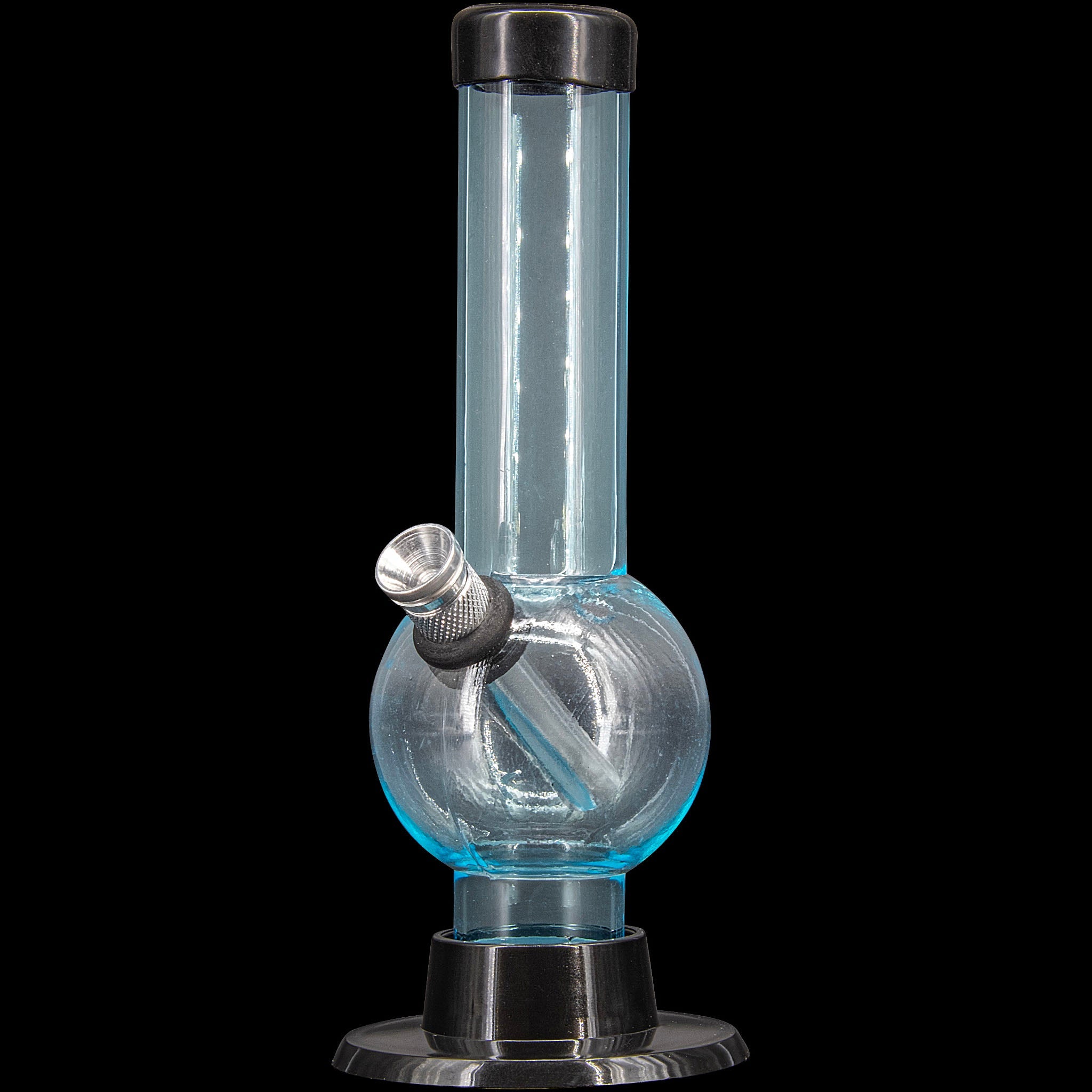 JM Enterprises 6" Acrylic Bubble Bong - Multiple Colors - Discreet Smoker