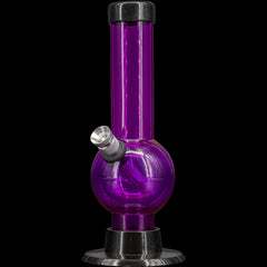 JM Enterprises 6" Acrylic Bubble Bong - Multiple Colors - Discreet Smoker