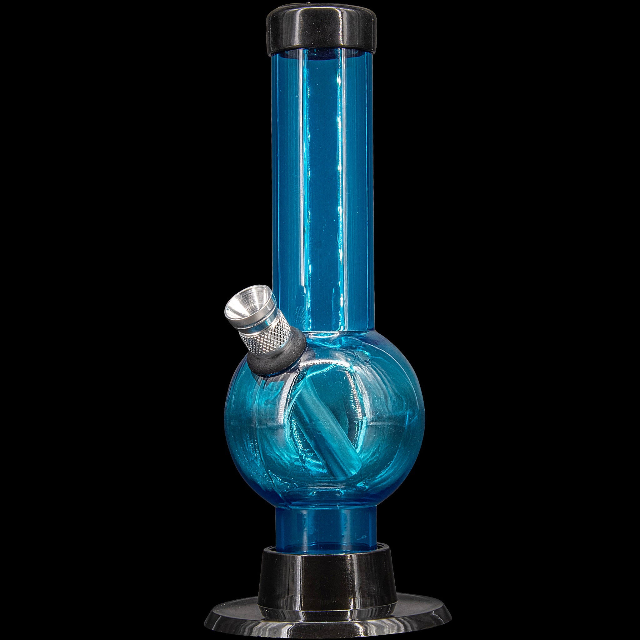 JM Enterprises 6" Acrylic Bubble Bong - Multiple Colors - Discreet Smoker