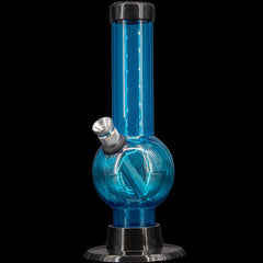 JM Enterprises 6" Acrylic Bubble Bong - Multiple Colors - Discreet Smoker
