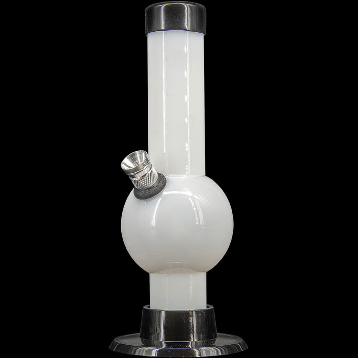 JM Enterprises 6" Acrylic Bubble Bong - Multiple Colors, White