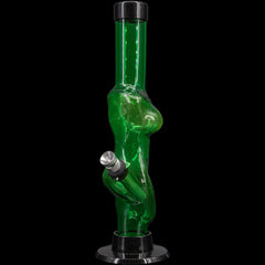 JM Enterprises 8" Acrylic Lady Contour Bong - Multiple Colors - Discreet Smoker