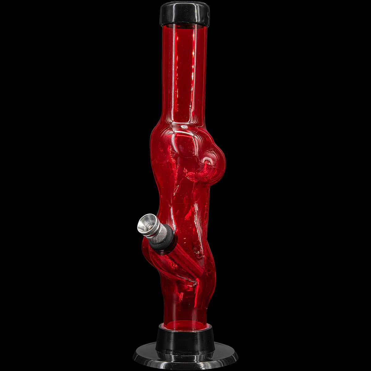 JM Enterprises 8" Acrylic Lady Contour Bong - Multiple Colors - Discreet Smoker