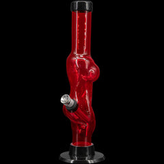 JM Enterprises 8" Acrylic Lady Contour Bong - Multiple Colors - Discreet Smoker