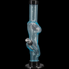 JM Enterprises 8" Acrylic Lady Contour Bong - Multiple Colors - Discreet Smoker