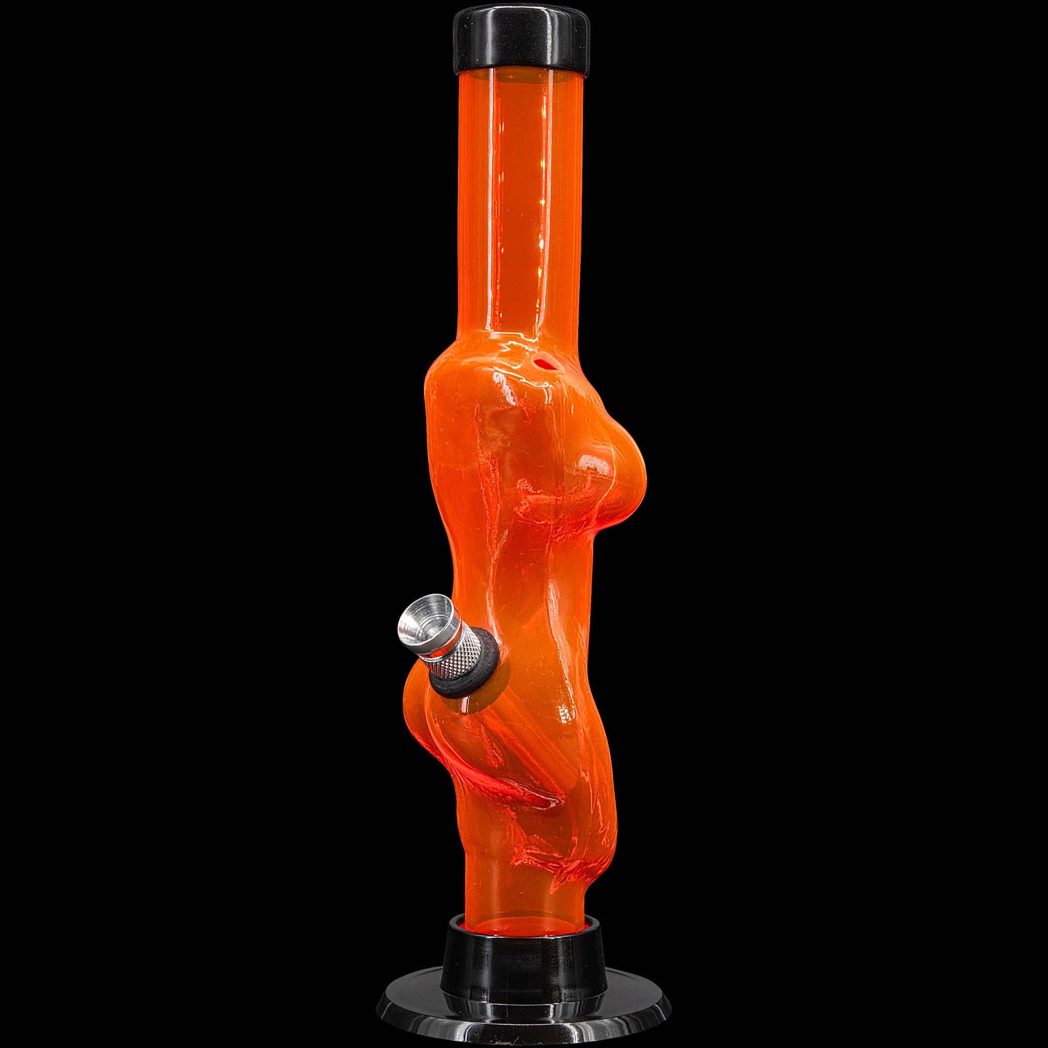 JM Enterprises 8" Acrylic Lady Contour Bong - Multiple Colors - Discreet Smoker