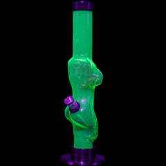 JM Enterprises 8" Acrylic Lady Contour Bong - Multiple Colors - Discreet Smoker