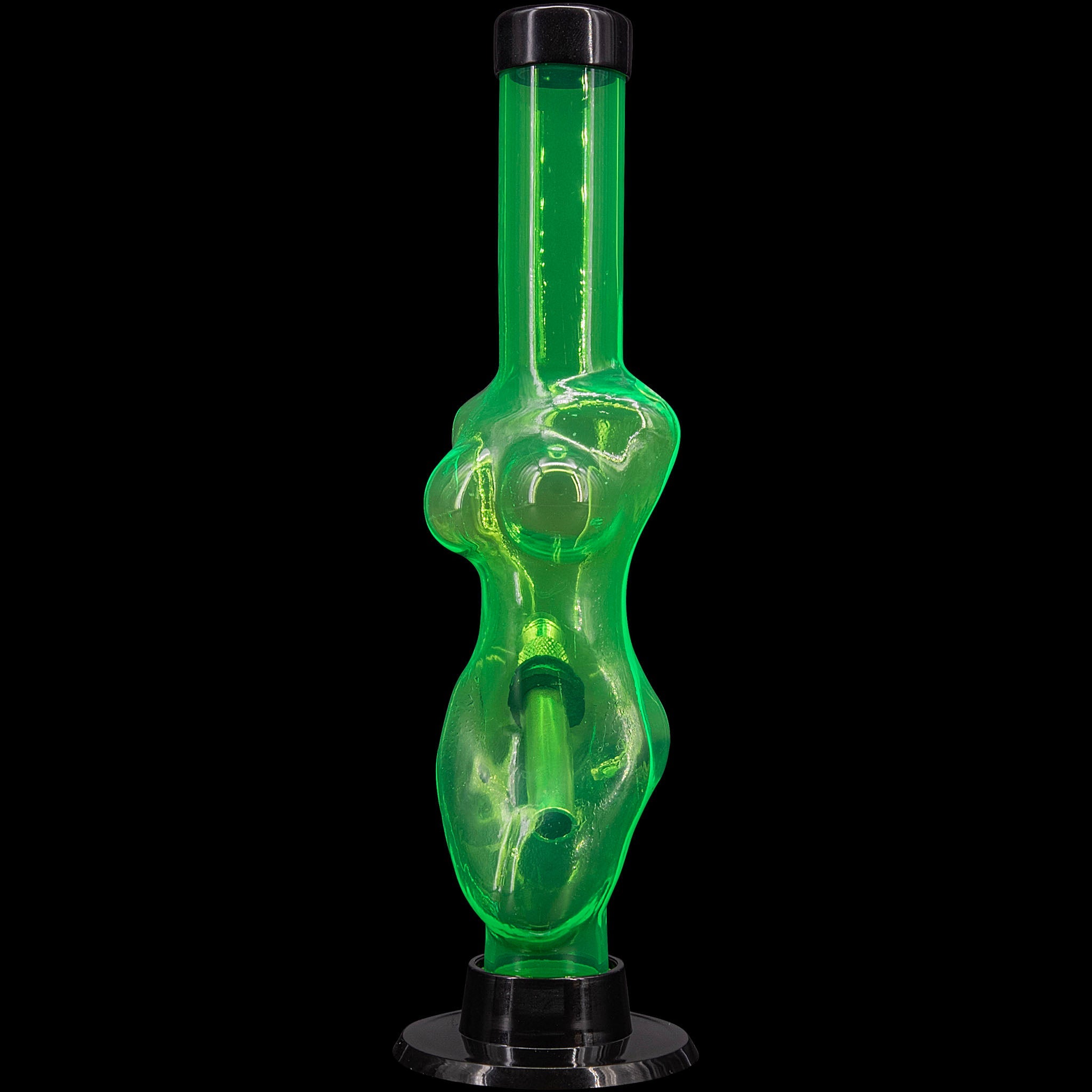 JM Enterprises 8" Acrylic Lady Contour Bong - Multiple Colors - Discreet Smoker
