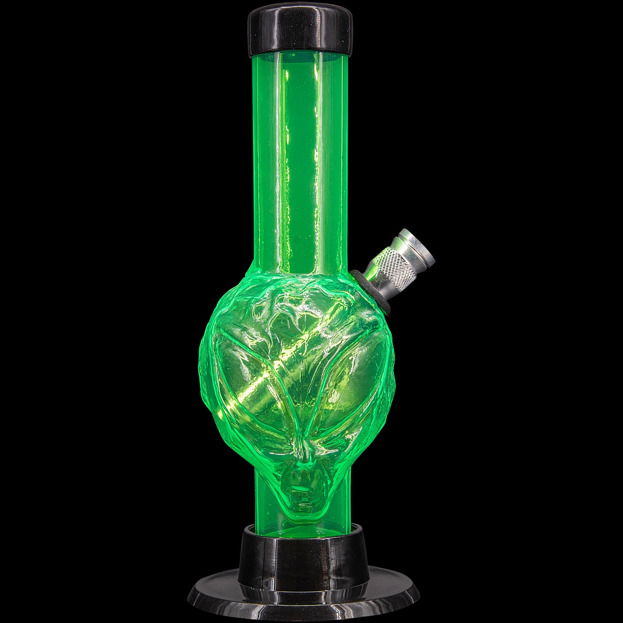 JM Enterprises Mini Skull Acrylic Bong - 6" Tall - Multiple Colors - Discreet Smoker