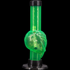 JM Enterprises Mini Skull Acrylic Bong - 6" Tall - Multiple Colors - Discreet Smoker