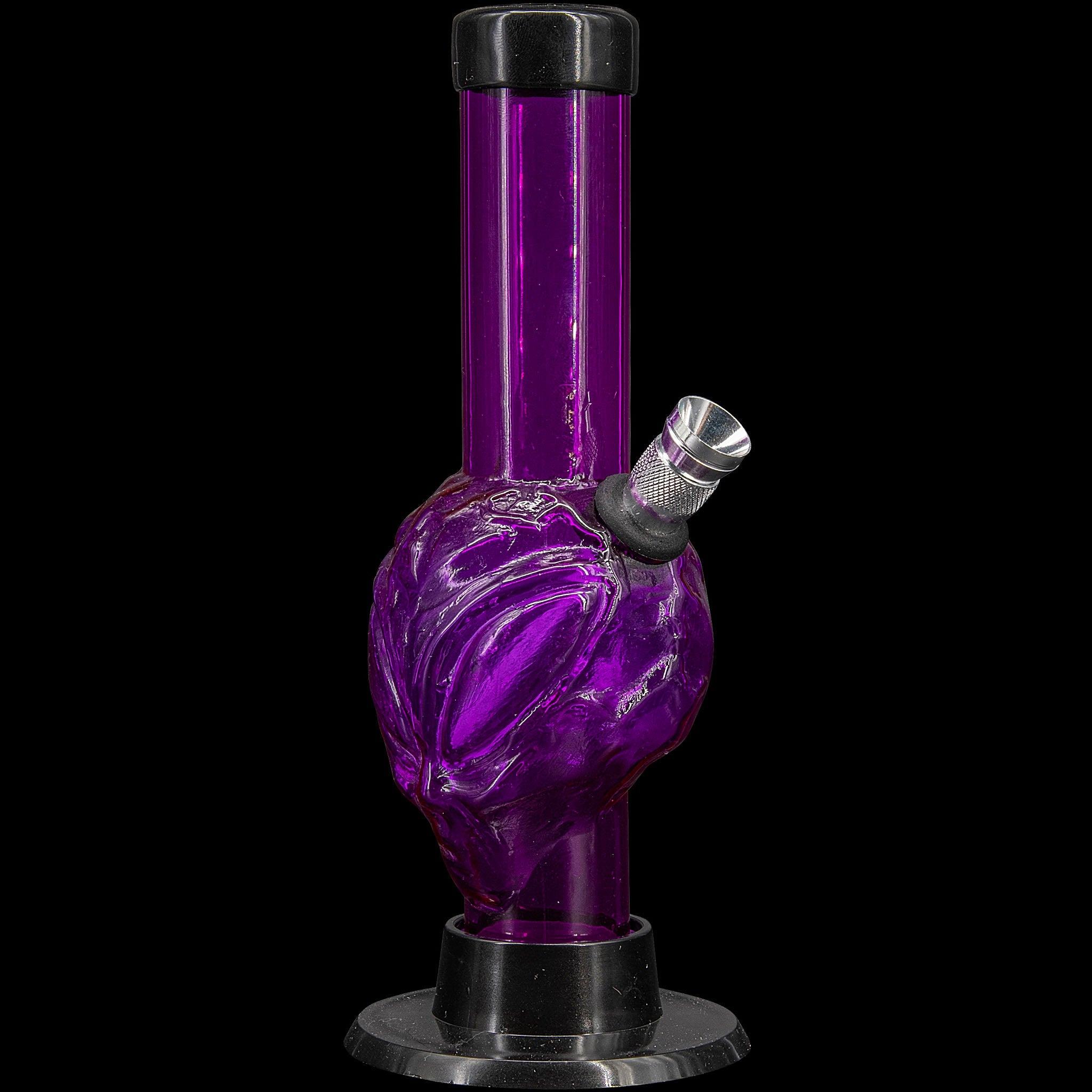 JM Enterprises Mini Skull Acrylic Bong - 6" Tall - Multiple Colors - Discreet Smoker