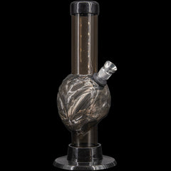 JM Enterprises Mini Skull Acrylic Bong - 6" Tall - Multiple Colors - Discreet Smoker