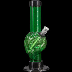 JM Enterprises Mini Skull Acrylic Bong - 6" Tall - Multiple Colors - Discreet Smoker