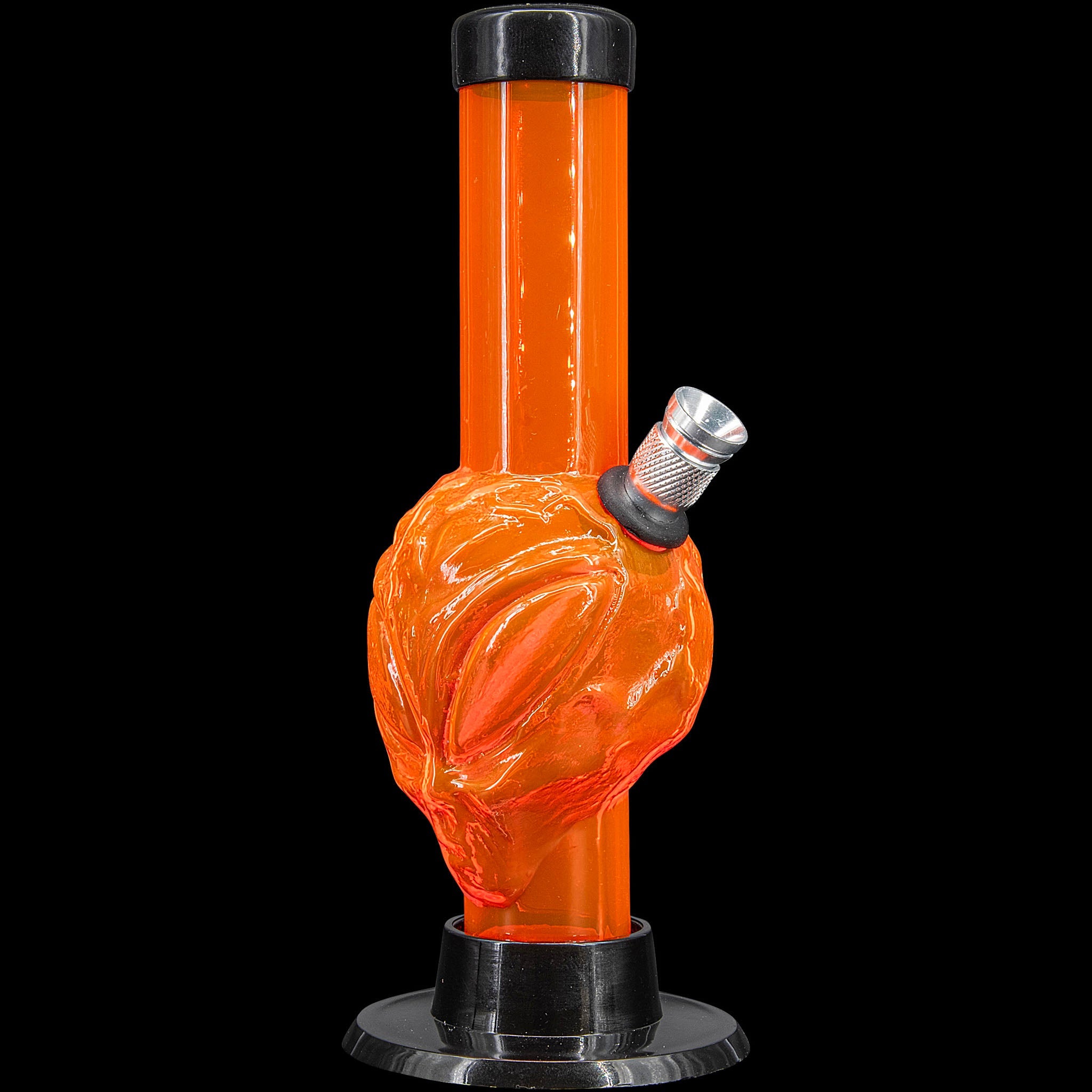 JM Enterprises Mini Skull Acrylic Bong - 6" Tall - Multiple Colors - Discreet Smoker