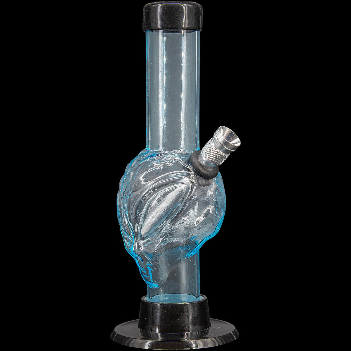 JM Enterprises Mini Skull Acrylic Bong - 6" Tall - Multiple Colors - Discreet Smoker