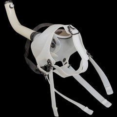 JM Enterprises Acrylic Glow In The Dark Curved Steamroller Tube Gas Mask - Discreet Smoker