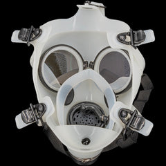 JM Enterprises Acrylic Glow In The Dark Curved Steamroller Tube Gas Mask - Discreet Smoker