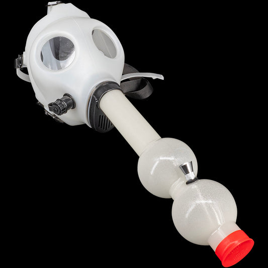 JM Enterprises Acrylic Glow In The Dark Double Bubble Diffuser Gas Mask - Discreet Smoker