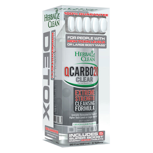 Herbal Clean QCarbo20 Clear | 20oz - Discreet Smoker