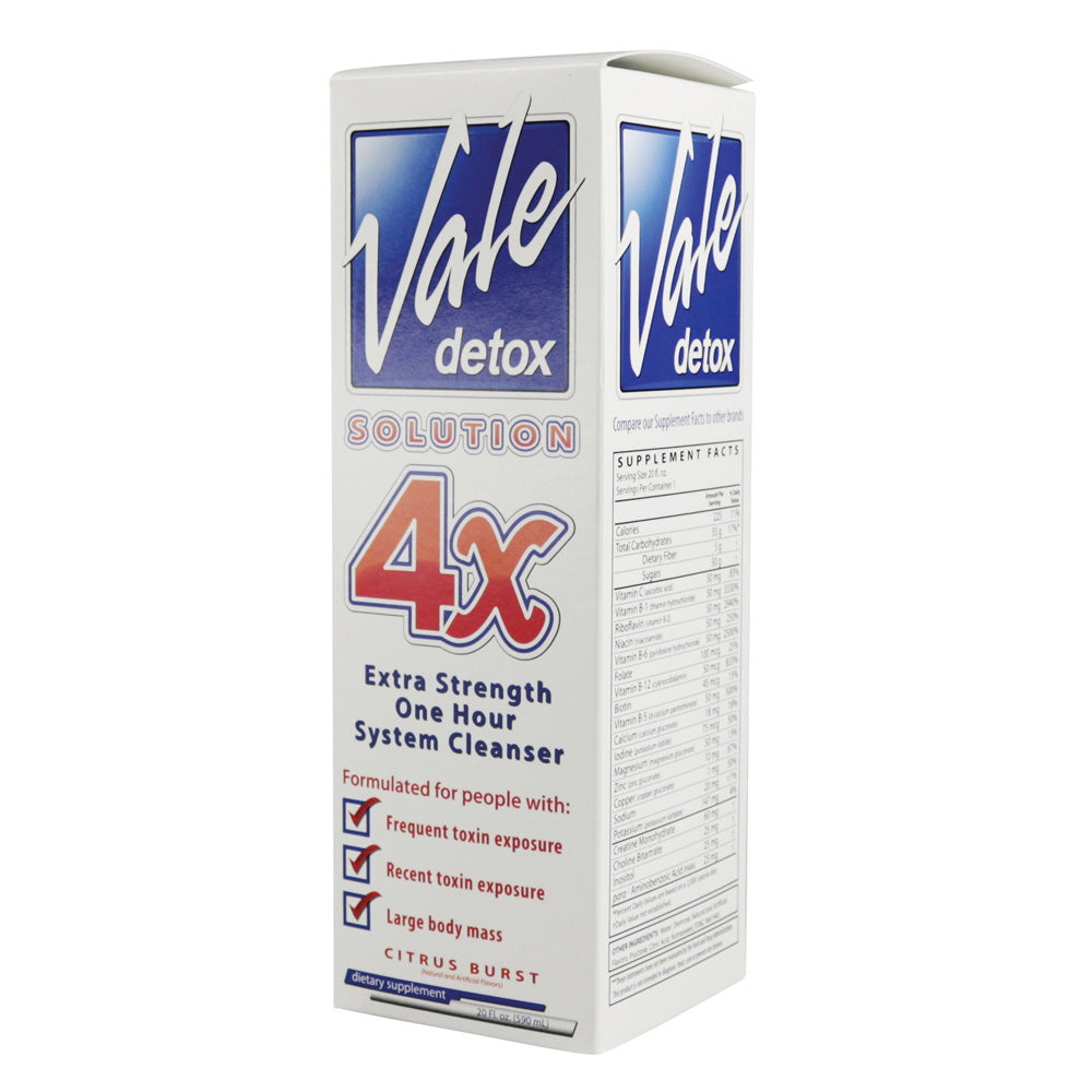 Vale Detox Solution 4X One Hour | 20oz | Citrus Burst - Discreet Smoker