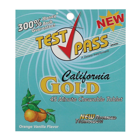Test Pass California Gold Chewable Detox Tablets - Discreet Smoker