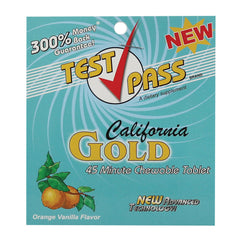 Test Pass California Gold Chewable Detox Tablets - Discreet Smoker