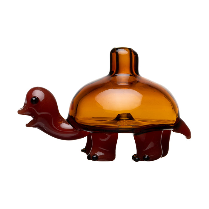 Human Grade Turtle Carb Cap, Dark Red (Amber Shell)