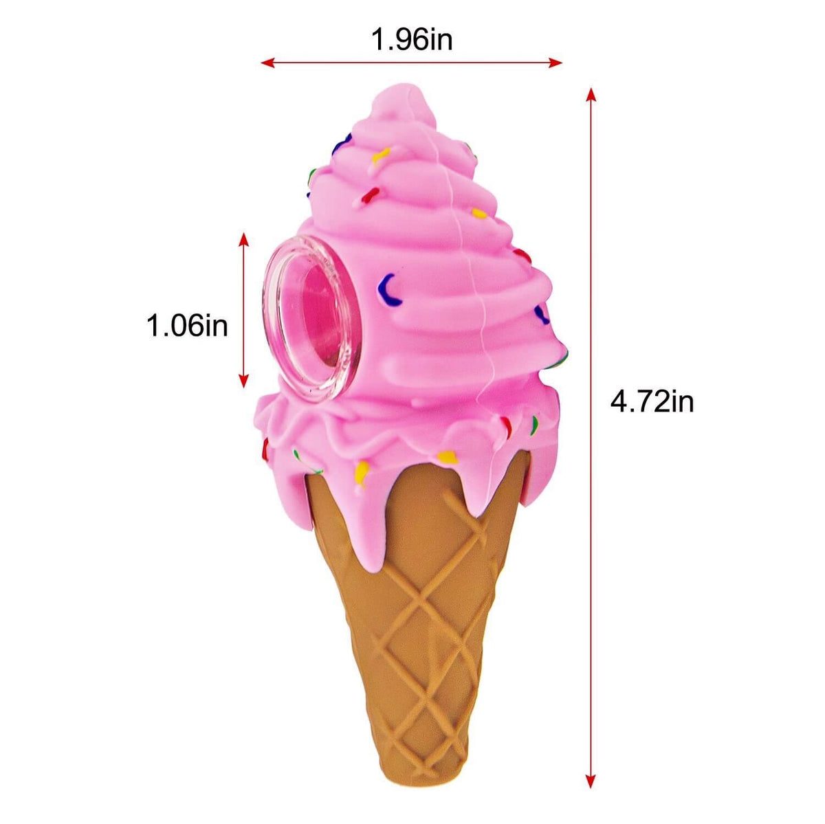 Silicone Ice Cream Pipe - Discreet Smoker