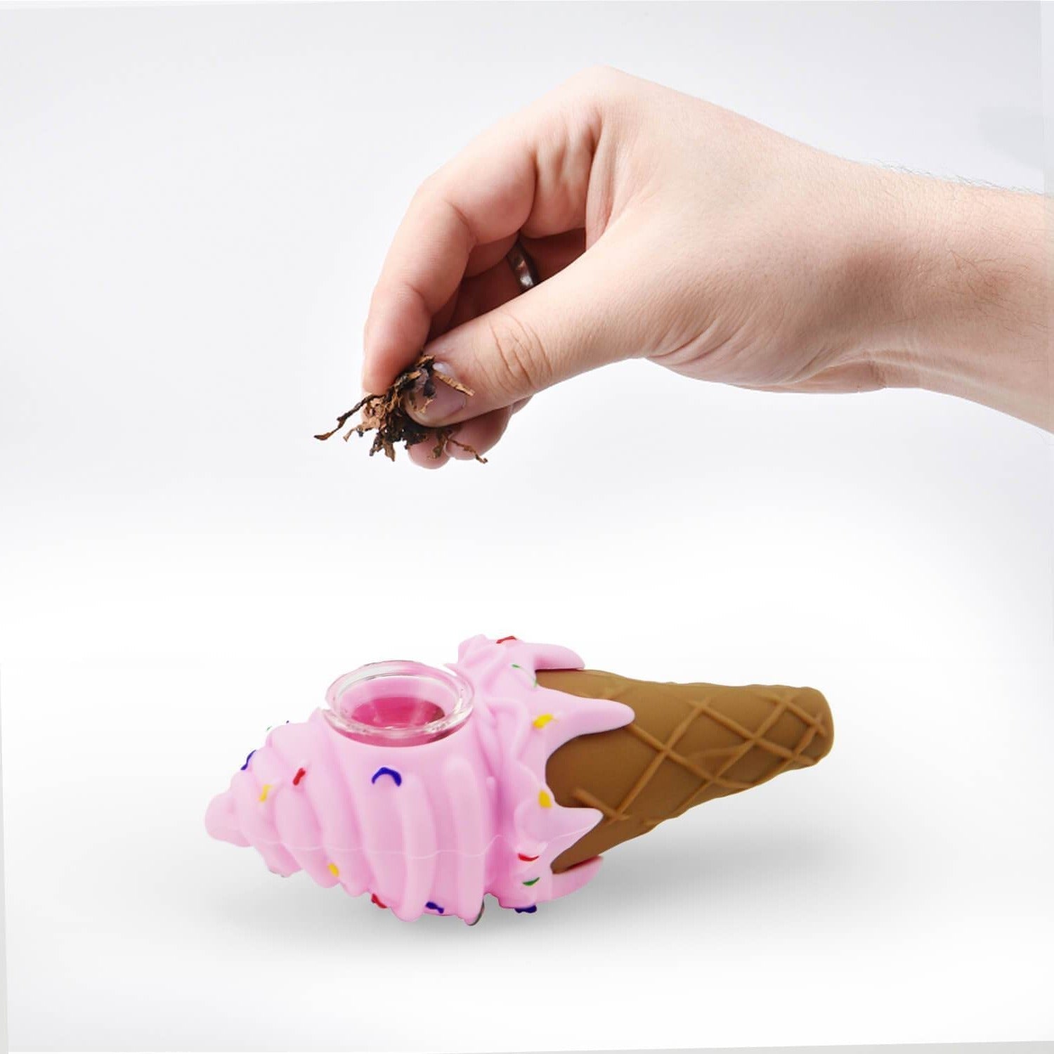 Silicone Ice Cream Pipe - Discreet Smoker