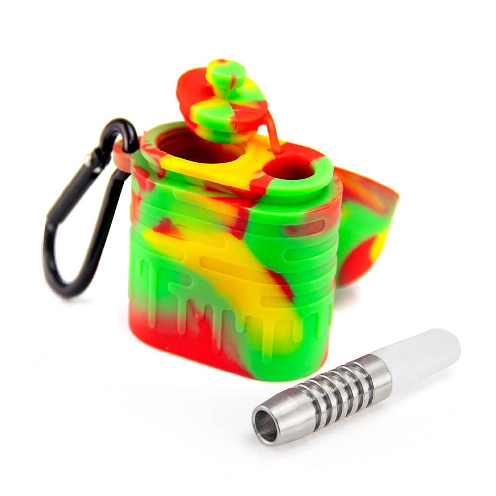 Silicone Weed Dugout One Hitter - Discreet Smoker