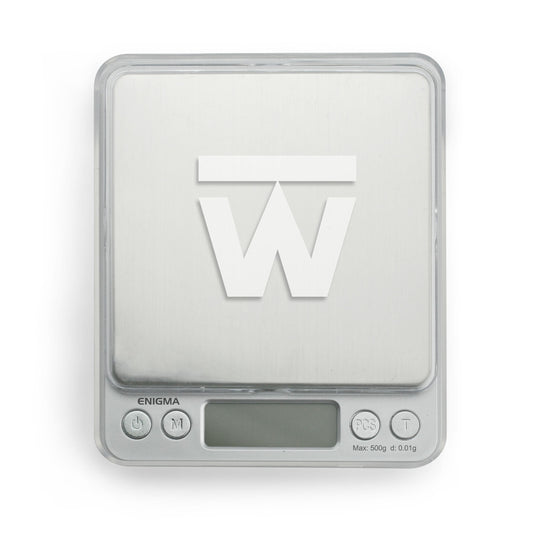 Truweigh Enigma Scale - 500g x 0.01g - Silver - Discreet Smoker
