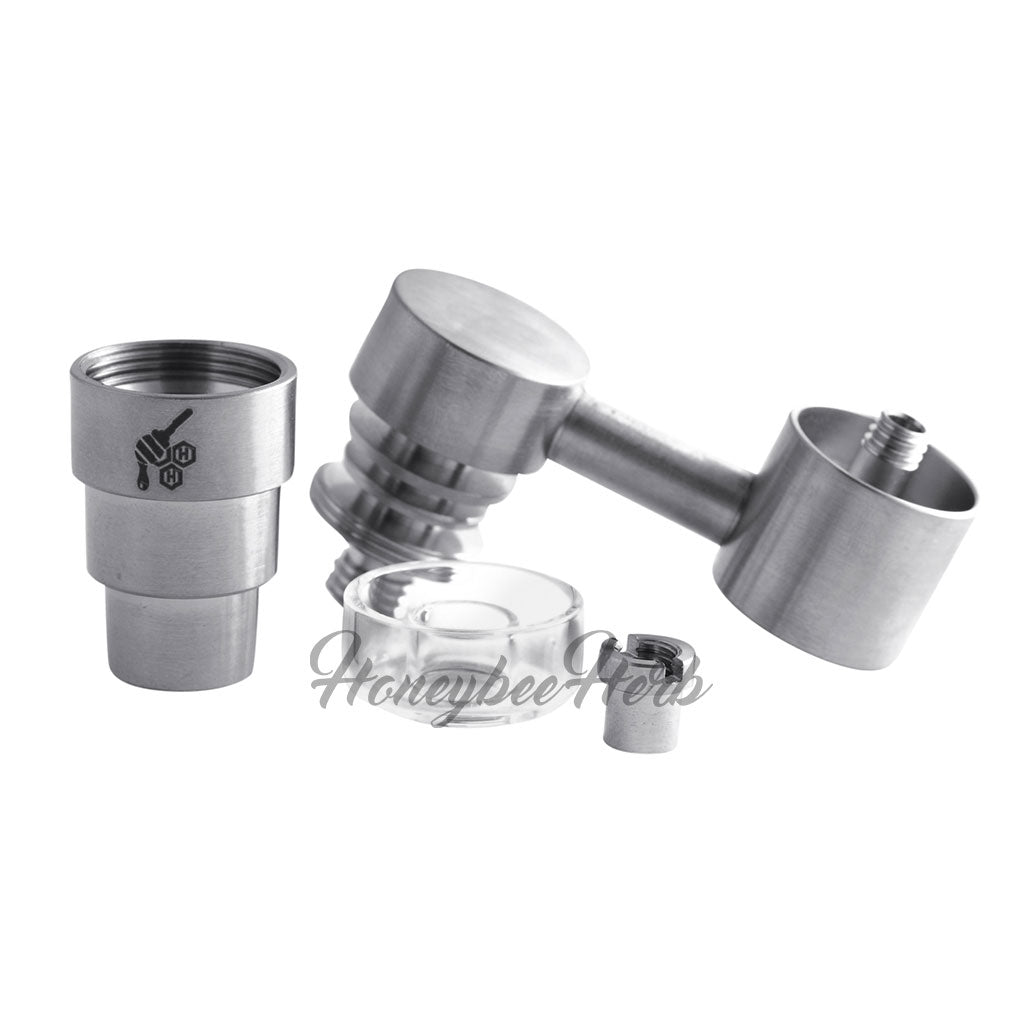 TITANIUM 4 IN 1 SIDECAR HYBRID BANGER DAB NAIL - Discreet Smoker