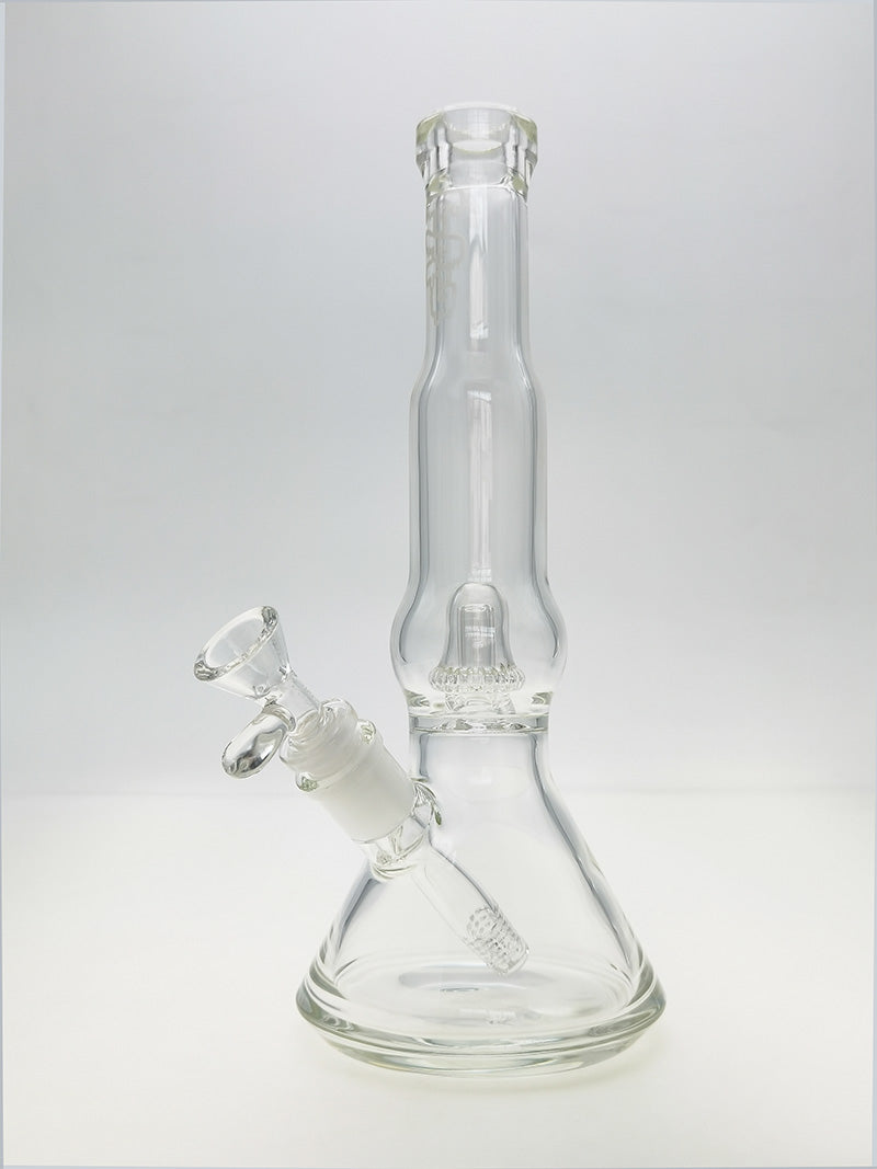TAG - 12" Bubble Bellow UFO Beaker 32x4MM - 18/14MM Downstem (3.25") - Discreet Smoker