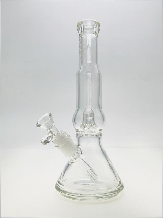 TAG - 12" Bubble Bellow UFO Beaker 32x4MM - 18/14MM Downstem (3.25") - Discreet Smoker