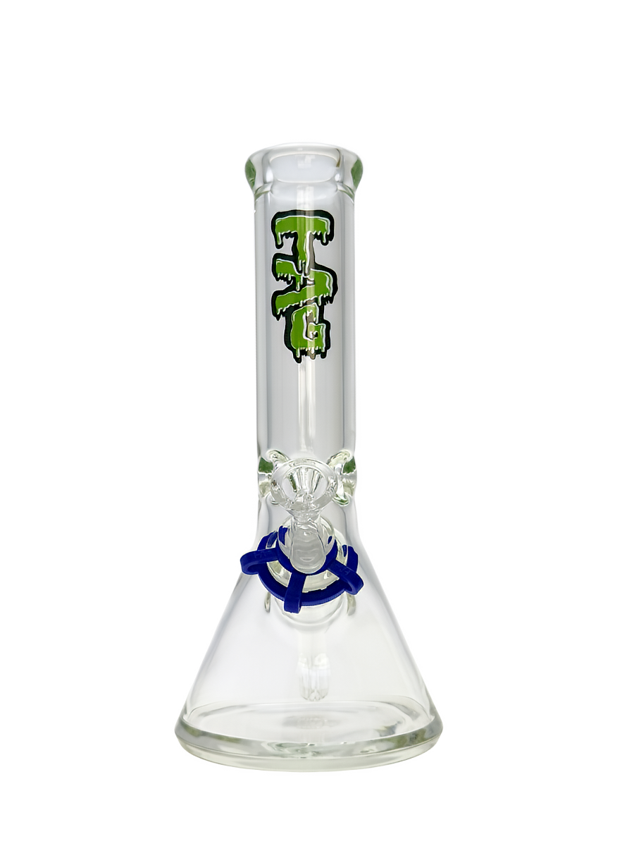 TAG - 12" Beaker 50x7MM - 18/14MM Downstem (4.25") - Discreet Smoker