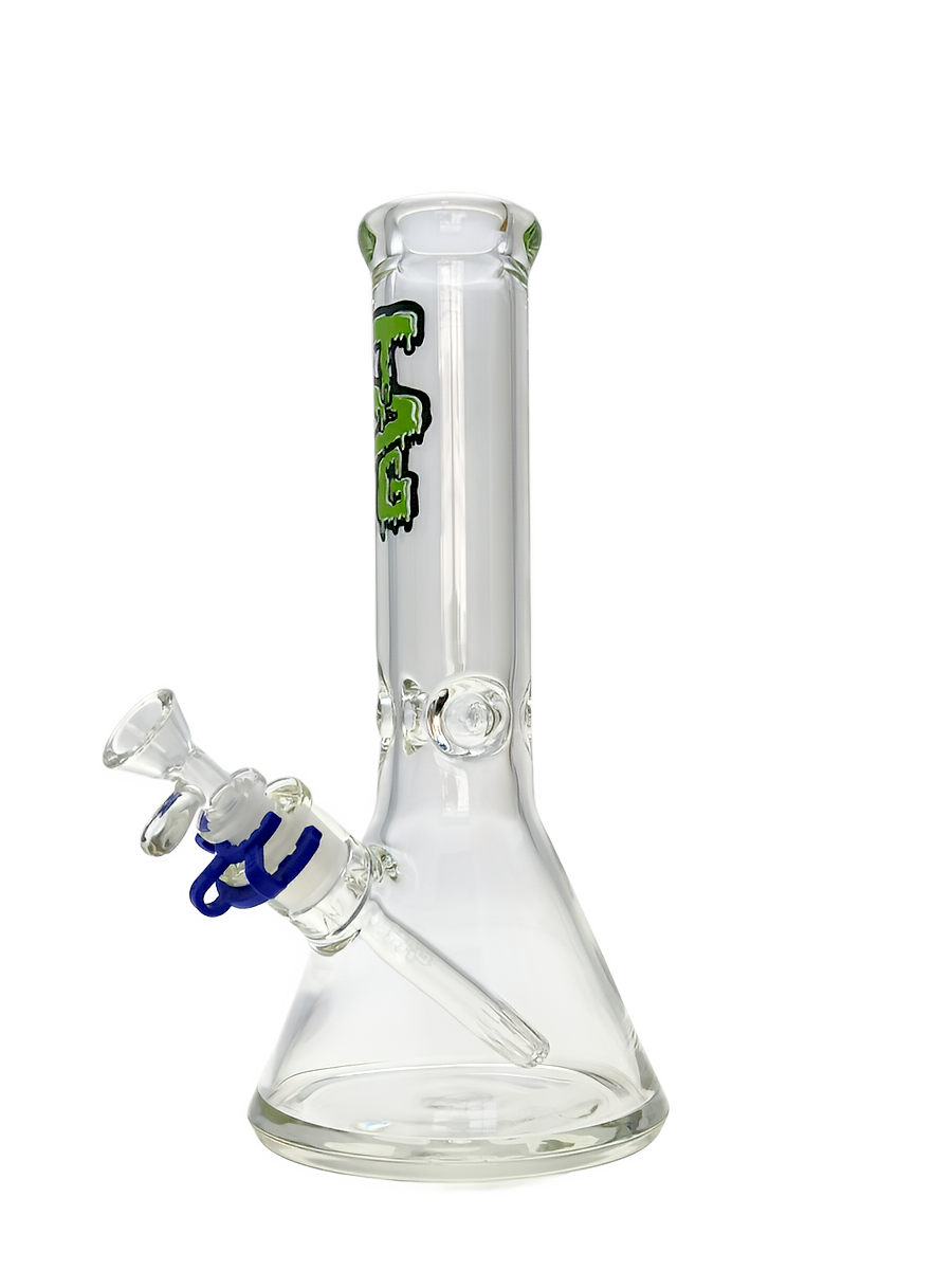 TAG - 12" Beaker 50x7MM - 18/14MM Downstem (4.25") - Discreet Smoker
