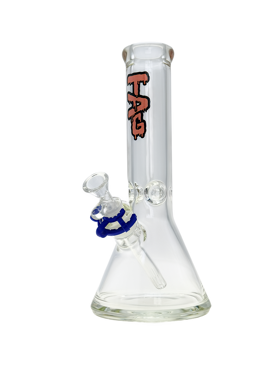 TAG - 12" Beaker 50x7MM - 18/14MM Downstem (4.25") - Discreet Smoker
