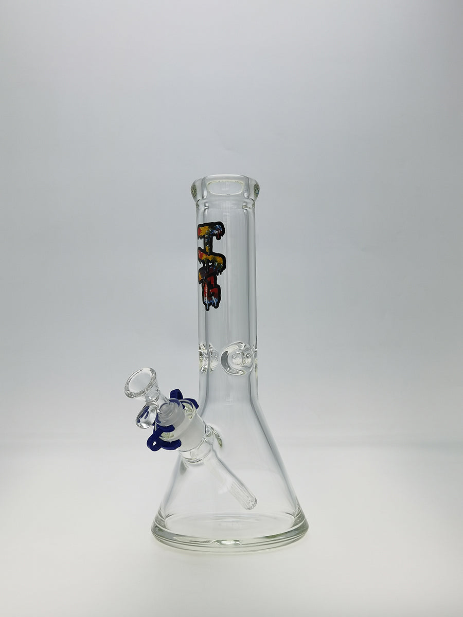 TAG - 12" Beaker 50x9MM - 18/14MM Downstem (4.00") - Discreet Smoker