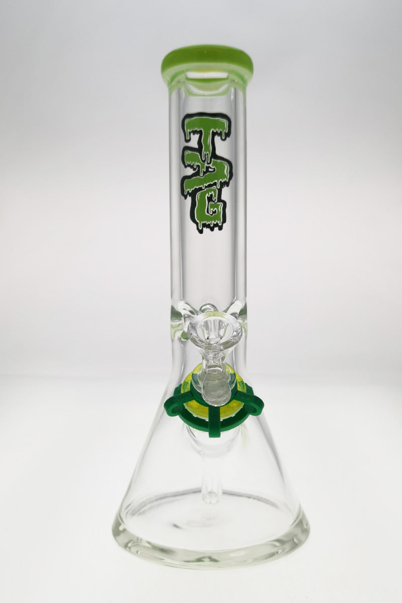 TAG - 12" Beaker 50x9MM - 18/14MM Downstem (4.00") - Discreet Smoker