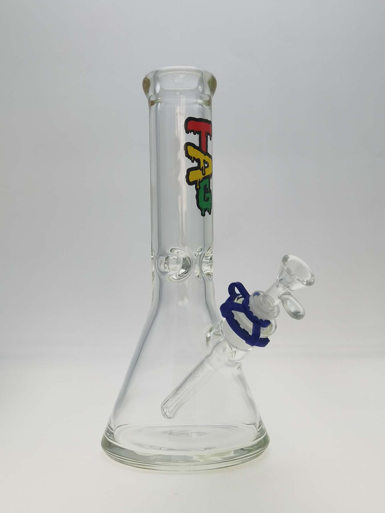 TAG - 12" Beaker 50x9MM - 18/14MM Downstem (4.00") - Discreet Smoker