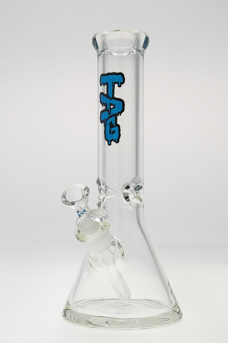 TAG - 12" Beaker 50x9MM - 18/14MM Downstem (4.00") - Discreet Smoker
