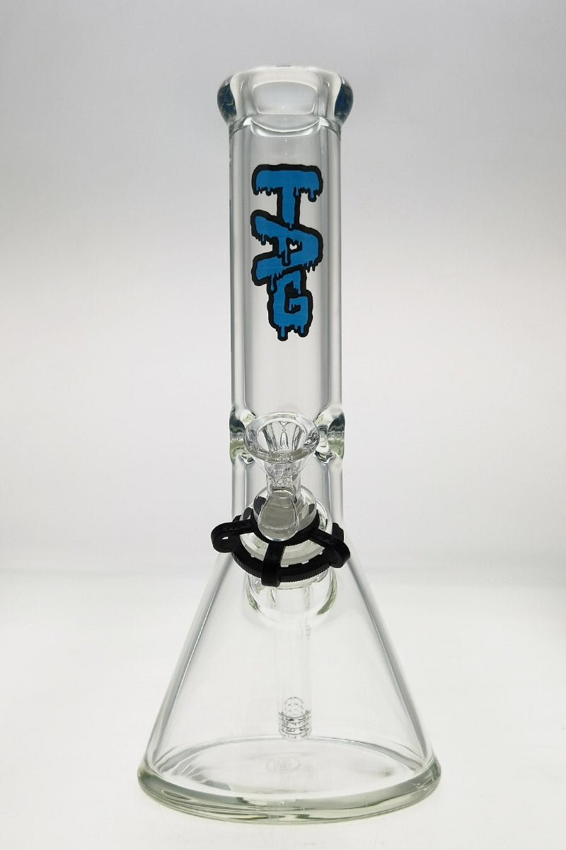 TAG - 12" Beaker 50x9MM - 18/14MM Downstem (4.00") - Discreet Smoker