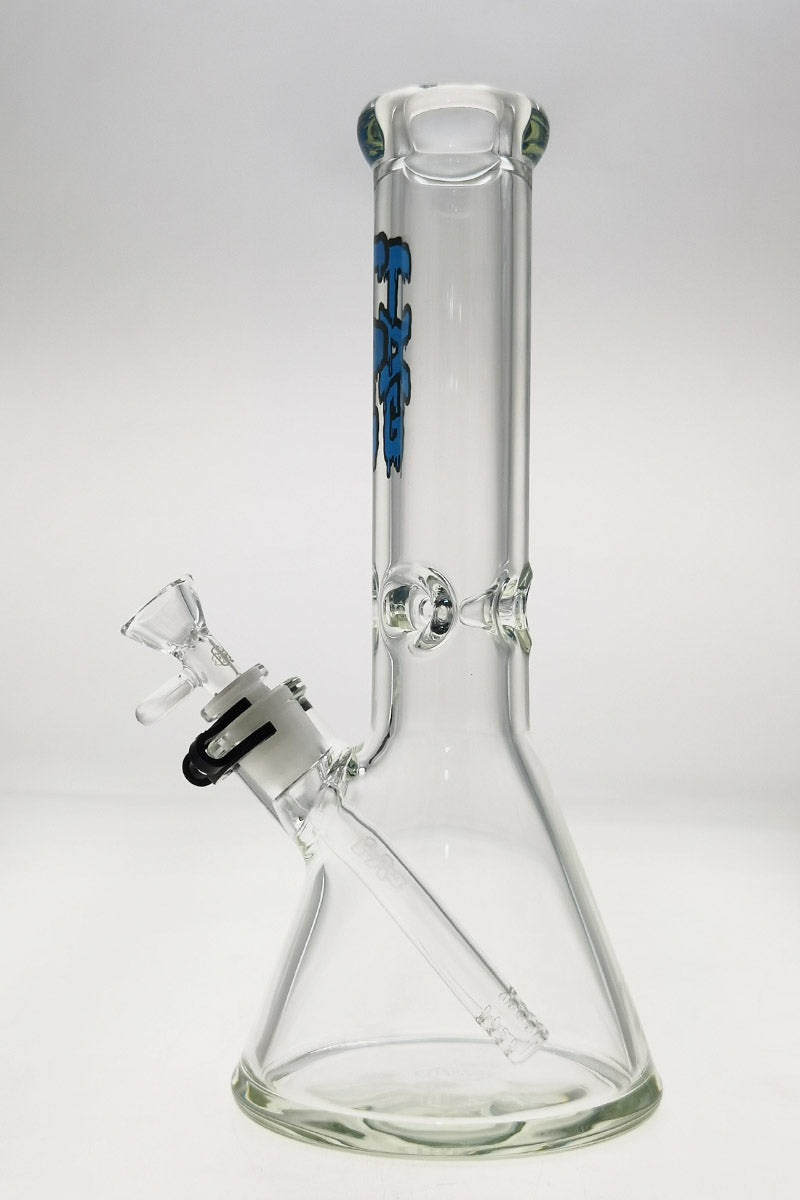 TAG - 12" Beaker 50x9MM - 18/14MM Downstem (4.00") - Discreet Smoker