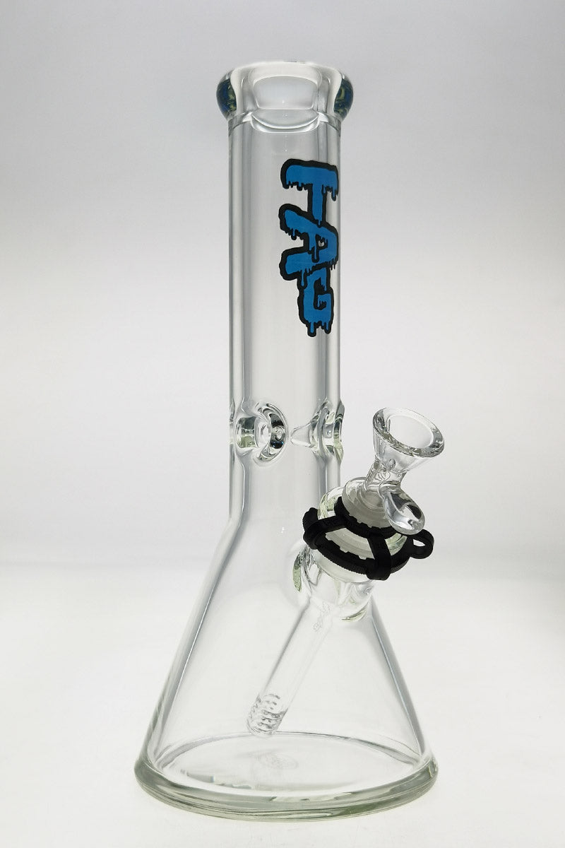 TAG - 12" Beaker 50x9MM - 18/14MM Downstem (4.00") - Discreet Smoker