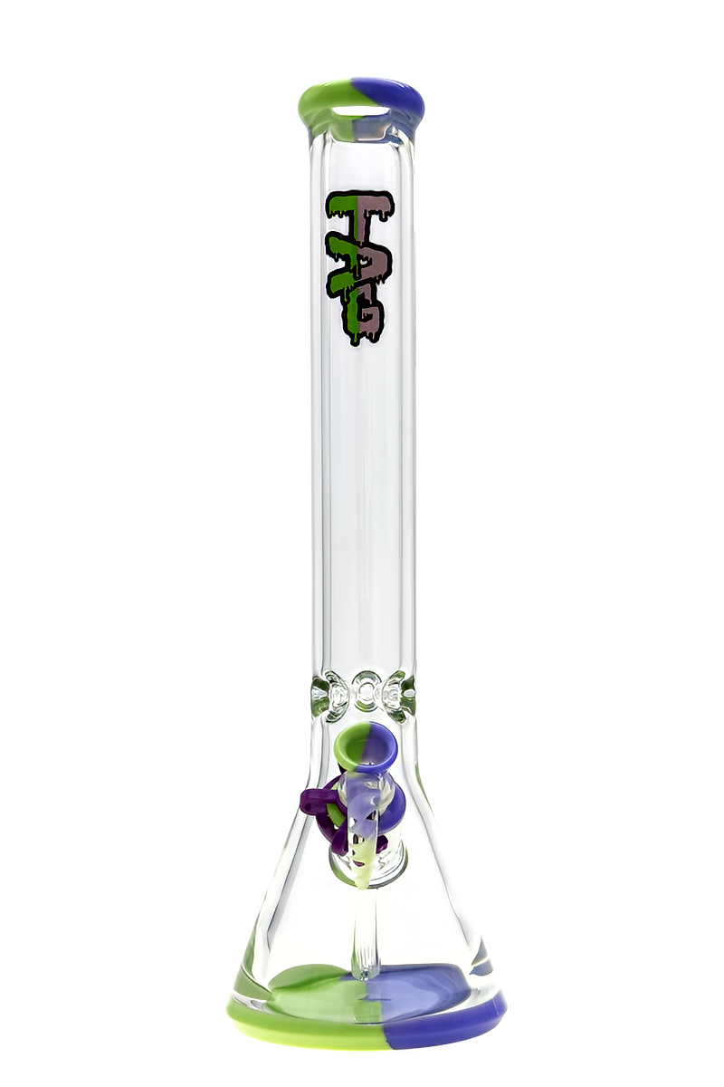 TAG - 18" Beaker 50x9MM (SUPER THICK) - 18/14MM Downstem (4.50") - Discreet Smoker