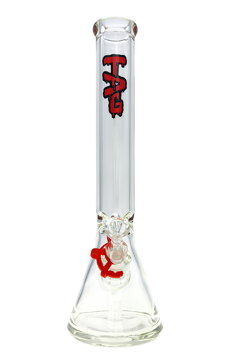 TAG - 16" Beaker 50x7MM - 18/14MM Downstem (4.00") - Discreet Smoker
